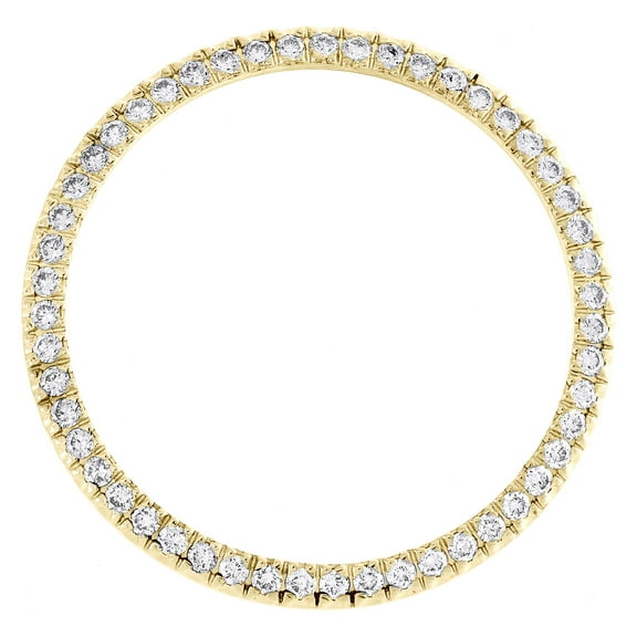 10K Yellow Gold Custom U-Cut Diamond Bezel For Rolex Day-Date 36mm Watch 1.30 CT