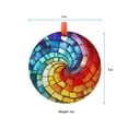 thumbnail image 5 of Colorful Rainbow Glass Spiral Suncatcher, Modern Circular Mosaic Wall Hanging, Mosaic Wall Art, Unique Gift for Artistic Church Decor, Ornament 2025, Holiday 2025, Holiday, 5 of 5
