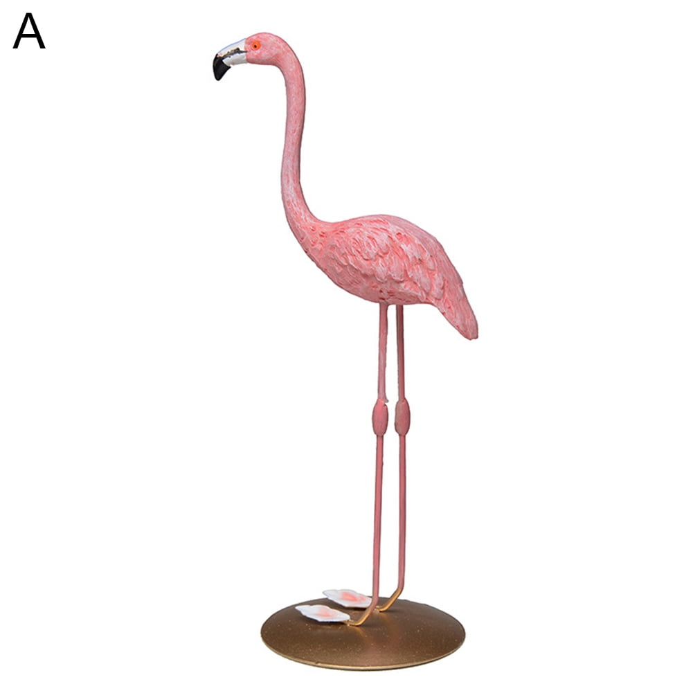 Novelty Pink Flamingo Lawn Ornaments Mini Whirligig Twirling Wings Wind