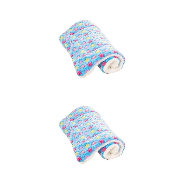 Greeniant Alfombrilla para mascotas para cualquier temporada, perfecta para tu nido de gatos o caja de arena para perros, alfombrilla para nido Estrella azul S 35*28 2Conjunto