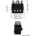 thumbnail image 2 of Relé de solenoide, contactor de repuesto de solenoide de relé de cabrestante de 12v 500a, 2 of 5