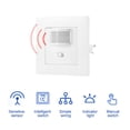 thumbnail image 3 of Interruptor De Sensor De Movimiento Pir Infrarrojo Interruptor De Bombilla De Lámpara De Pared Empotrada Interruptor De Encendido/Apagado E Interruptor De Bombilla Pir Moyic HA013002-00, 3 of 7