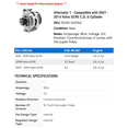 thumbnail image 2 of Alternator 1 - Compatible with 2007 - 2014 Volvo XC90 3.2L 6-Cylinder - Autopart Premium, 2 of 2