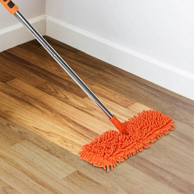 18 Professional Microfiber Mop - Hardwood Floor Mop - Dry & Wet Mop for  Wood, Laminate, Tile, Vinyl Floors | Washable Pads | Wet & Dust Mopping 