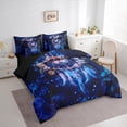 thumbnail image 3 of Castle Fairy Female Men Adults Bohemian Feather Dreamcatcher Twin Bedding Sets 7-Piece,Floral Flowers Butterfly Bedding Comforter Set Microfiber,Exotic Style Breathable Sheet Sets, 3 of 8