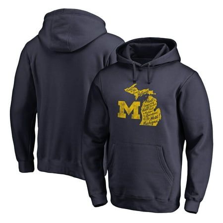 - Michigan Wolverines Fanatics Branded Team Hometown Collection Pullover Hoodie - Navy