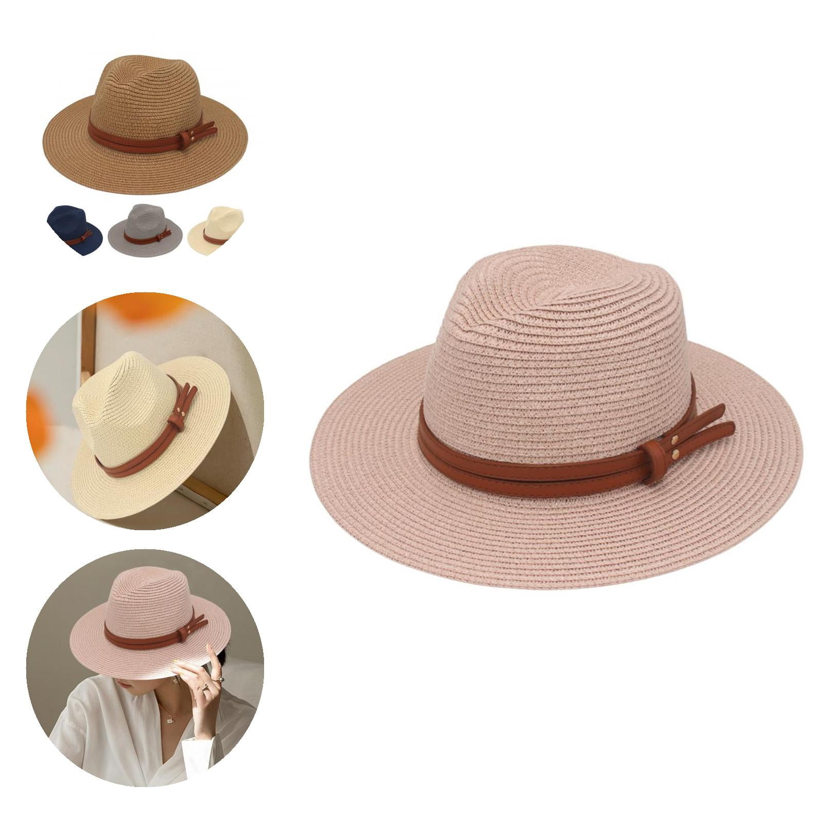 Wide brim hat panama folding hat Ladies Folding Panama Hat