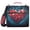 Leaves Heart, variant on 3 Ring Zipper Binder with Shoulder Strap Waterproof Trapper Keeper 2 Inch D-Ring 500 Sheets Capacity Cat Laying on Moon