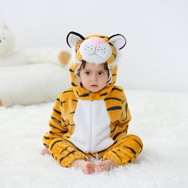Bebé Kigurumi Stitch dinosaurio vaca dibujos animados mameluco infantil niños ropa para niños pequeños niñas niños Cosplay pijamas disfraces para Navidad