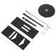 thumbnail image 5 of Reloj de pared DIY sin marco con números romanos, adhesivo, arte moderno, silencioso, adhesivo acrílico 3D, decoración para el hogar, sala de estar y dormitorio - Negro (GZ-034), 5 of 5
