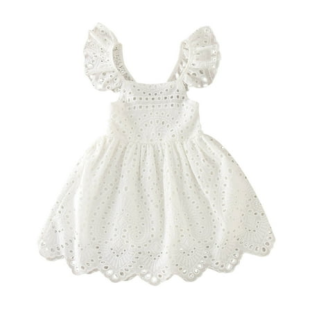 

adviicd Toddler Dress Long Sleeve Girl s Mesh Long Sleeve Peter Pan Collar Casual Vintage A-line Party Belted Dress White 2-3 Years