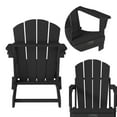 Mondawe Folding Adirondack Chair, Fire Pit Chair with Widened Armrests