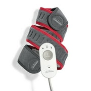Sunbeam Flexfit Heating Pad Wrap for Targeted Pain and Muscle Soreness Relief for Multiple Areas of the Body with 3 Heat Settings and 2 Hour Auto-off 42 x 2.5", Grey/Red