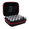 thumbnail image 3 of Essential Oils Storage Bag Travel Rhinestones Case Holder Organizer with 15Pcs Bottles - Red, 16 x 11 x 6.5cm, 3 of 8