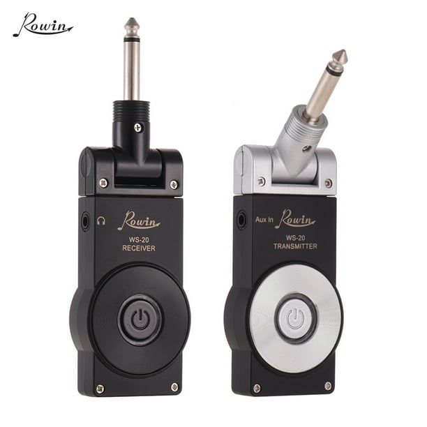 Rowin WS20 2.4G Wireless Rechargeable Electric Guitar Transmitter Receiver Set 30 Meters