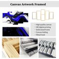 thumbnail image 5 of ZHONGYUTONG Blue Black White Abstract Wall Art Large 5 Pieces Wall Decor Canvas Prints Modern Living Room Bedroom Office Home Decor Framed (8x14inx2pcs 8x18inx2pcs 8x22inx1pcs), 5 of 5