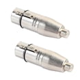 thumbnail image 1 of 2Pcs XLR to RCA Adapter, RCA Female to XLR Female Adapter Jack Plug Adapter, 1 of 5