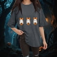 thumbnail image 2 of Godom Halloween Shirt Women Shirts Funny Halloween Ghost Graphic Short Sleeve Tee Tops, 2 of 6