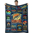 thumbnail image 2 of Fishing Gifts for Men, Funny Fishing Gifts, for Fisherman, Gifts for Men Who Love Fishing, Fishing Gifts for Dad Grandpa PaPa, Fishing Gifts for Christmas Throw Blanket 60"x50", 2 of 6