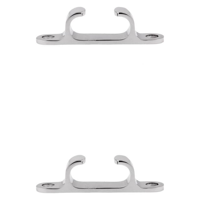 Almencla 2X Boat Stainless Steel Cleat Line Straight Bow Chock Durability Universal Fit
