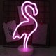 thumbnail image 1 of Letrero de neón LED, decoración de pared, luz nocturna con USB/batería para Navidad, cumpleaños, regalo, fiesta, niños, sala de estar, decoración de boda (Flamenco) A, 1 of 2