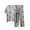 Gray, variant on Women Modal Short Sleeve Round Neck Polka Dot Pajama Set With Built-In Bra Plus Size Soft Fabric Breathable Stretchable Loose Fit Casual Loungewear Generous Fit Pack of 2