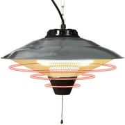 KARMAS PRODUCT Electric Patio Heater Ceiling Mounted or hanging infrared heater, Waterproof IP24, for Outdoor or Indoor Use ,900W-1500W,5100 BTU