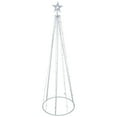 thumbnail image 3 of Northlight LED Lighted Outdoor Christmas Cone Tree with Star - 6' - Pure White Lights, 3 of 8