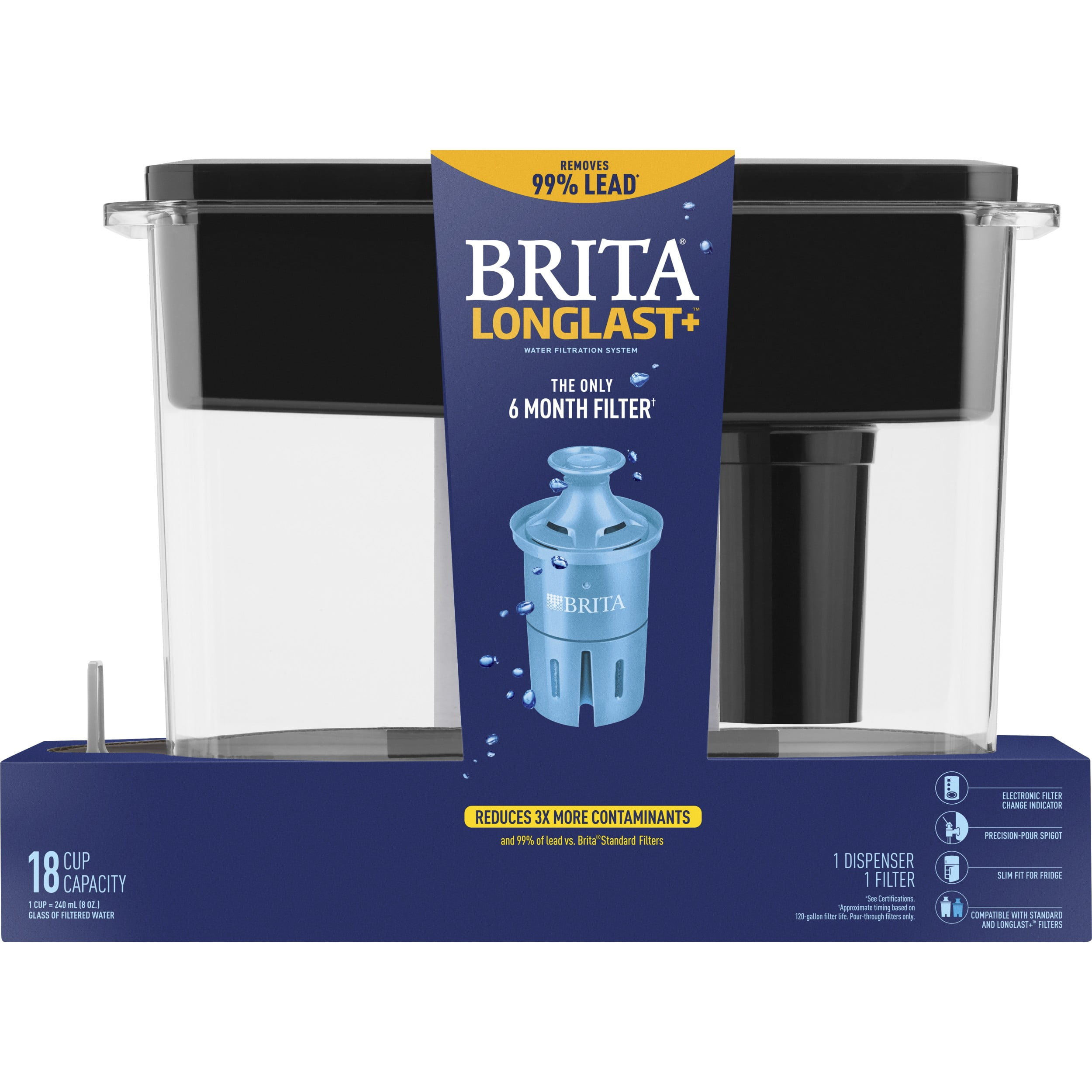 Extra Large Ultra-Max 18 Cup Filtering Dispenser with Extra Filters