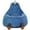 Blue, variant on Rabbit-Shaped Plush Bean Bag Chair with Non-Slip Bottom, Detachable Faux Fur Cover & Supportive Foam Fill