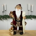 thumbnail image 2 of Northlight Woodland Standing Santa Claus Christmas Figure with Name List - 24", 2 of 5