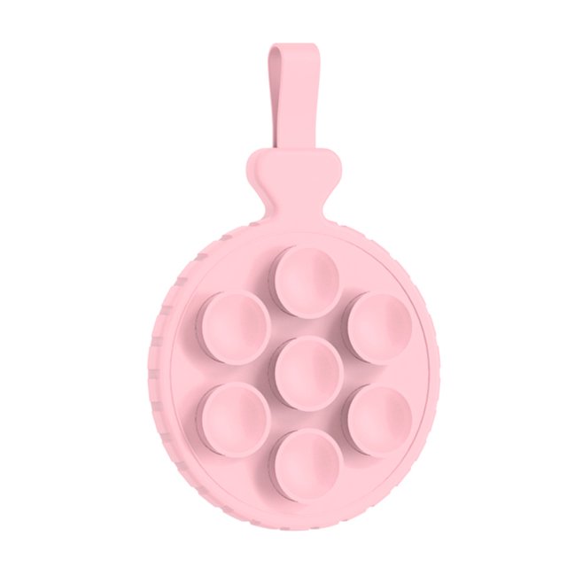 Likrtyny Soporte Magnético para Caja Silicona Con Soporte para Con Ventosa para IPhone 15 (rosa)