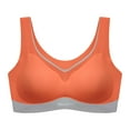 thumbnail image 5 of vigerkar Sports Bras for Women High Impact Padded Bra Wirefree Bralette Seamless Bra Workout Vest Bra Orange, XL, 5 of 9