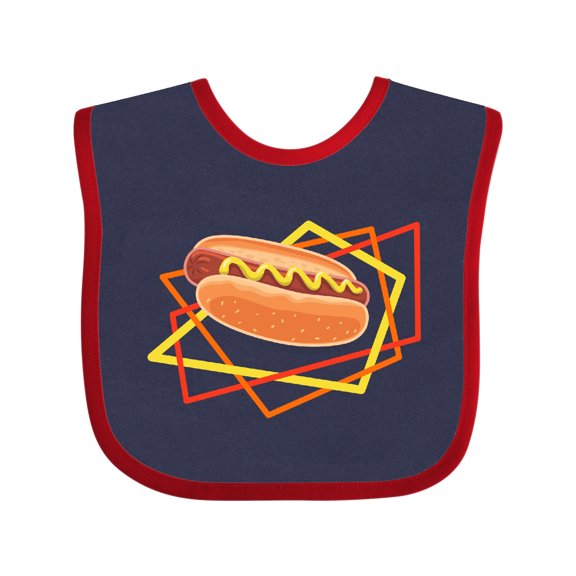 Inktastic Fun Hot Dog for Summer Boys or Girls Baby Bib