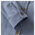thumbnail image 5 of LYMAYTER Toddler Baby Boys Long Sleeve Button Down Shacket Casual Solid Color Spring Fall Button Up Tops 2-7Y, 5 of 7