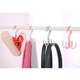 thumbnail image 4 of WRISTBIQUE Pink ABS Rotatable Hooks 4Pcs 5.7x2.2x2.2in Home Users Coat Hangers, 4 of 8