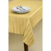Canopy Stain Resistant Ribbon Stripe Microfiber Tablecloth, Golden Wheat