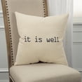 thumbnail image 5 of Rizzy Home Sentiment 20" x 20" Poly Pillow with Cotton Canvas Cover-Natural, 5 of 5