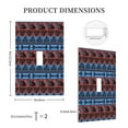 thumbnail image 3 of Fotbe Vintage Corn Pattern in Red Blue Print Duplex Receptacle Wall Plate, 1-Gang 5.0" x3.0" Wall Outlet Covers, Dual Outlet Faceplates Covers, Color-matched Screws Included-Style T, 3 of 6