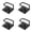 Black|4Pcs, variant on Zwwxt Sponge Holder for Kitchen Sink, Stainless Steel Dish Sponge Holder, Strong Adhesive Sponge Caddy for Sponges, Brushes, and Lids, Premium Rustproof & Waterproof Kitchen Sink Organizer, Black