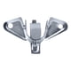 thumbnail image 2 of Pack De 2 Soporte Para Tubos Novacort 1/2" Metal Plata, 2 of 3