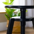 thumbnail image 3 of Guidecraft Adjustable Drafting Wooden Stool-Black: Drafting Chair for Kids, 16”-18” Inch Swivel Stool for Kids' Art Studio Furniture | Adjustable Height Chair for Drawing, Painting, and Crafting, 3 of 5