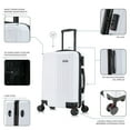 thumbnail image 4 of Dukap 20” Unisex Carry-On Hardside Spinner Luggage, White, 4 of 11