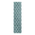 thumbnail image 3 of Unique Loom Trellis Shag Collection Area Rug - Ruby (2' x 8' Runner Light Blue/Ivory), 3 of 12