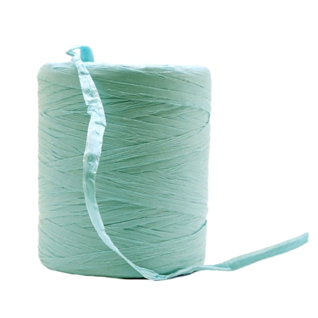 Guardoinrt Stunning DIY Crafts With Raffia Paper Yarn Easy To Wonderful DIY Projects Natural Paper Ribbon green 1Set
