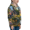 thumbnail image 3 of Daiia Cozy Cottage Lakeside Sunset for Boys Fashion Hoodies & Sweatshirts with Kangaroo Pocket,Hooded Sweatshirt for Kid, Breathable& Moisture Wicking-Medium, 3 of 6