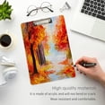 thumbnail image 5 of FMSHPON Autumn Forest Oil Painting Artwork Clipboard Hardboard Wood Nursing Clip Board and Pull for Standard A4 Letter 13x9 inches, 5 of 8