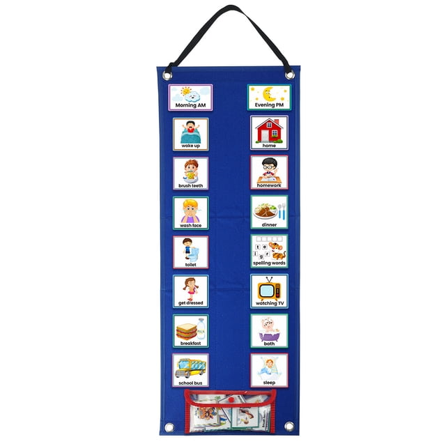 1 Set of Kids Visual Schedule Calendar Chart DIY Chore Chart Daily Chore Routine Chart Kids Schedule Chart