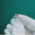 thumbnail image 3 of Created Alexandrite Ring, 925 Sterling Silver Ring, Alexandrite Ring, Color Change Stone Ring, Round Cut Alexandrite Ring, Ring for Gift, 3 of 3