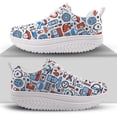 thumbnail image 1 of Zapatillas de deporte con bonitos dibujos de enfermeras para mujer, zapatillas de deporte de malla transpirables con plataforma y cordones,, 1 of 5